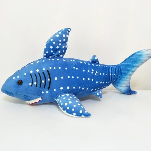 Cartoon simulation big white shark doll Children Plush Toy sea fish