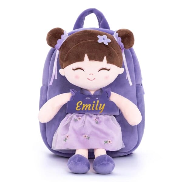 Gloveleya Personalized backpack plush toy back-to-school backpack Spring children backpack outing gift Birthday gift