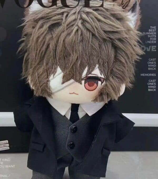 Stuffed 20cm Bungo Stray Dogs Comic Characters Cosplay Plush Cotton Dolls Formal Suit Skeleton Toys for New Year's Gift