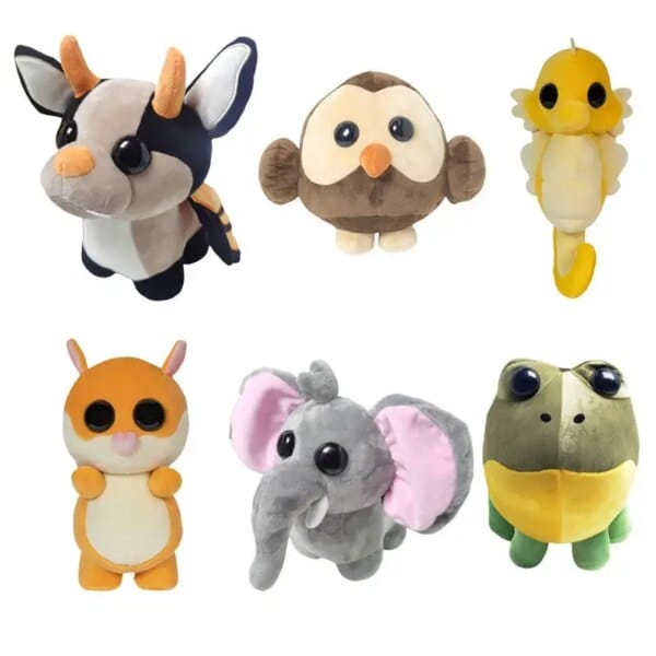 Adopted Me Plush Toy Adopted Me Pet Bat Dragon Shadow Dragon Dog Soft Stuffed Anime Plushie Toys For Kid Birthday Christmas Gift