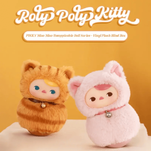 Pucky Untoppleable Doll Series Vinyl Plush Blind Box Toy Gifts Plush Pendant Tabletop Decoration Doll Children Birthday Present