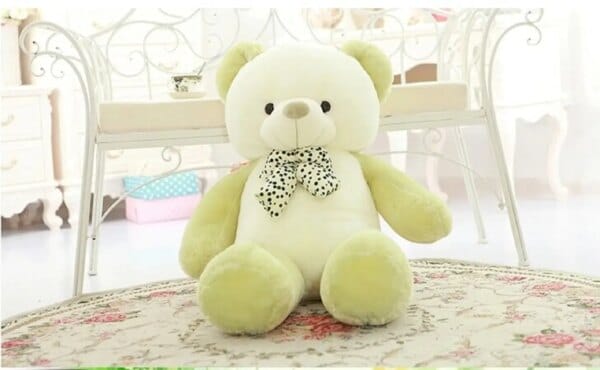 lovely plush Teddy bear toy stuffed light green teddy bear with bow birthday gift about 80cm