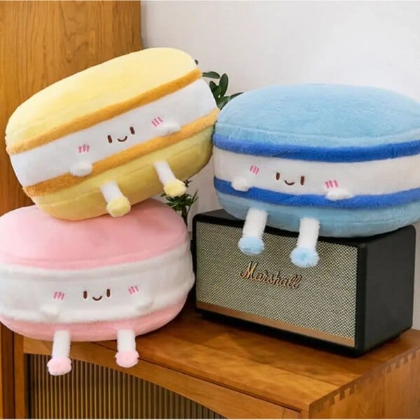 PP Cotton Hamburger Buns Plush Toy Biscuit Collection Bread Anime Fluffty Toy Simulation Cartoon Hamburger Buns Soft Doll