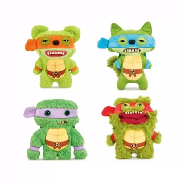Original Fuggler Soft Toy Teenage Mutant Ninja Turtles Raphael Plush Limited Edition TMNT Action Figure Plush Collectors Edition