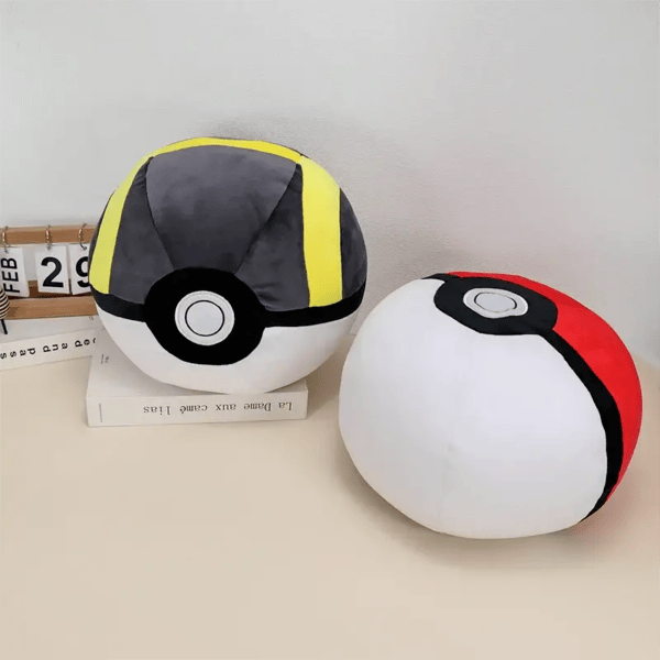 Big Pokemon Ball Plush Toys Poke Ball Ultra Ball Cushion Soft Stuffed Toys Sofa Backrest Cushion Pillow Doll  birthday Gifts