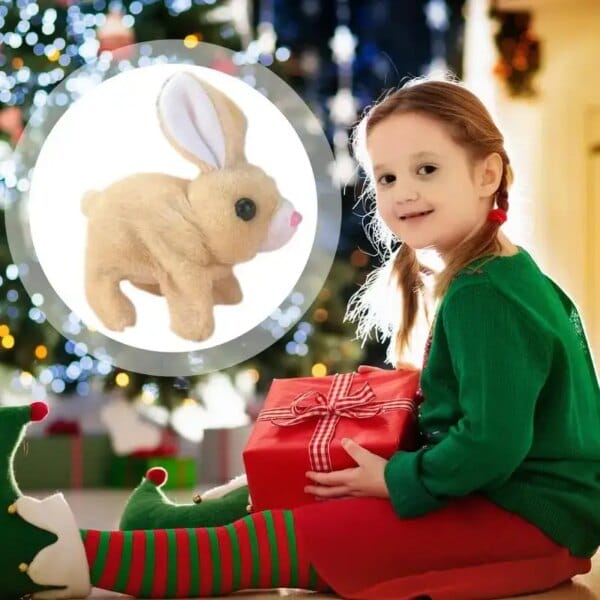 Realistic Bunny Plush Realistic Cute Plush Rabbits Educational Interactive Bunny Rabbit Toy Interactive Realistic Bunny