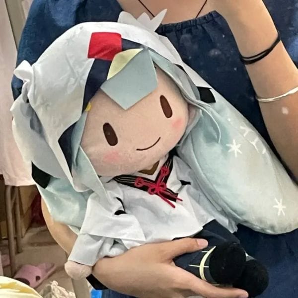 32cm Anime Preciality SEGA Hatsune Miku Spring Plush Toys Miku Fufu Dolls Toy Hobbies Collection Toys Gift For Girls