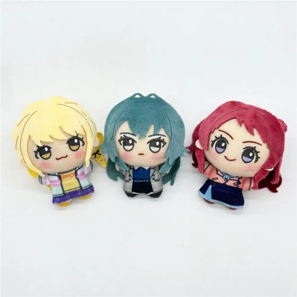Anime School Idol Festival Saki Hanami Kotone Fujita Temari Tsukimura Plush Figure Keychain Cosplay Accessories Cosplay Props