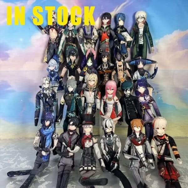 Genshin Impact Anime Figure Plush Toy Furina Lyney Zhong Li Xiao Hu Tao Klee Figure Soft Toy Stuffed Dolls Customized Toys Gifts