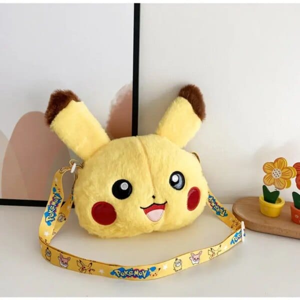 20CM Anime Pokemon Pikachu Figure Fashion Bag Toys Kawaii Doll Cartoon Single Shoulder Messenger Bag Birthday Gift for Children