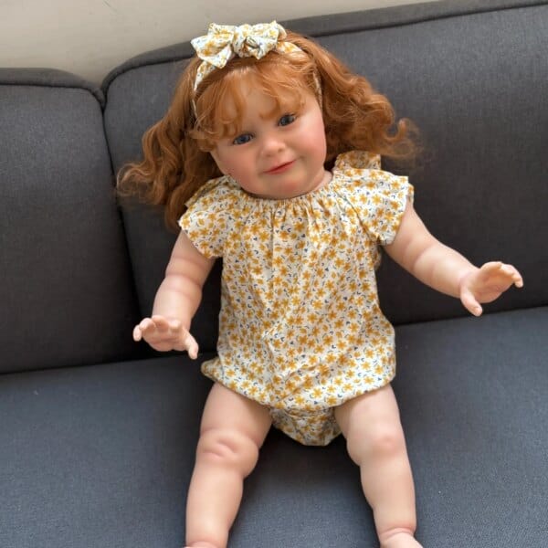 60cm Zoe Soft Cloth Body Lifelike Toddler Reborn Doll Real photos Multiple Layers Painting With Visible Veins Hand-Rooted Hair