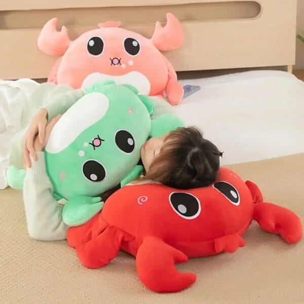Novelty PP Cotton Crab Ocean Plush Toys Soft Fluffy Animal Crab Dolls Collection Ins Sea Crab Plush Dolls New Year
