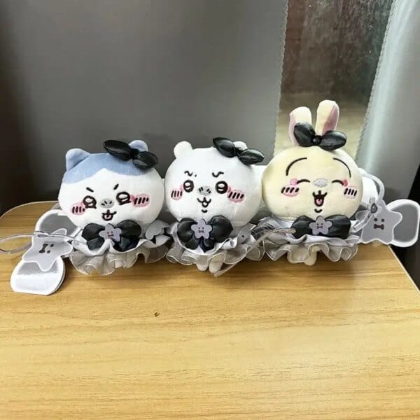 New Chiikawa Dark Magic Girl Plush Doll Pendant Gift Cute Usagi Hachiware Pendant Plush Toy Doll Bag Pendant Child Gift