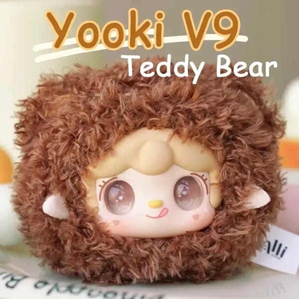 Yooki V9 Teddy Little Bear Vinyl Blind Box Bag Pendant Cute Kawaii Anime Figure Decor Play Cute Trend Plush Toy Mystery Box Gift