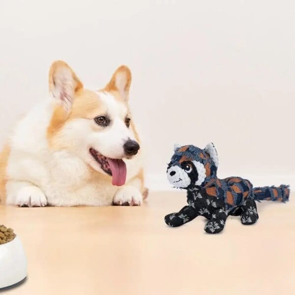 Creative Plush Squeaky Dog Toy Interactive Bear Shape Pet Dog Chew Toy Teeth Cleaning Puppy Teething Toy Pet Supplies