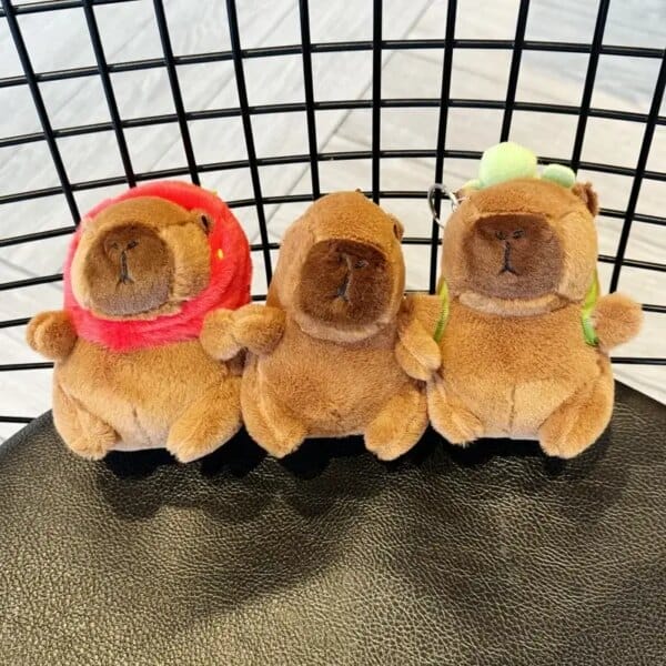 Stuffed Animals Plush Capibala Plush Toy Water Porpoise Doll Keychain Boutique Plush Backpack Pendant Souvenir for Friends