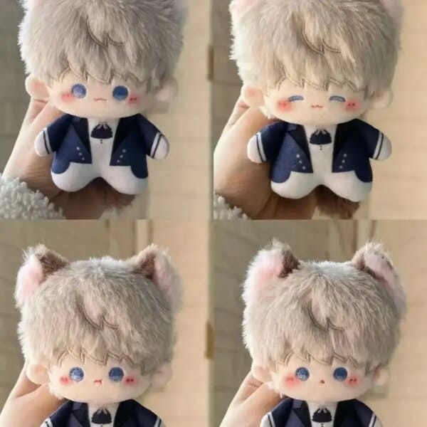 Anime Love and Deepspace Xavier Cosplay Cartoon Cute Q-Version Cotton Doll Fluffy Plush Toys Cat Butler Birthday Gift 10cm