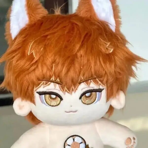 20cm Plush Anime BLUE LOCK Kunigami Rensuke Cosplay Handsome Boy Ear with Skeleton Body Dress Up Cotton Doll Stuffed Toys Gift