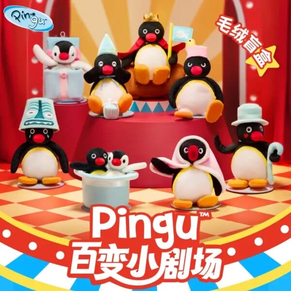 Original Pingu Variety Small Theaters New Product Fun Blind Box Doll Model Toys Anime Figure Ornaments Festival Mysterious Gift