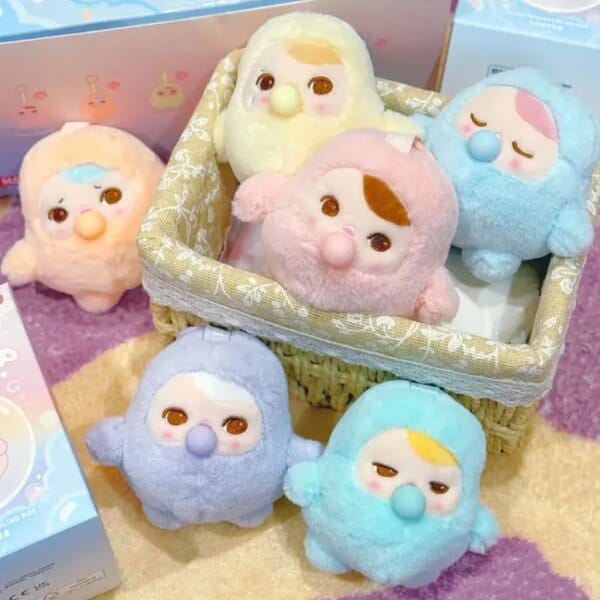 POP MART PUCKY BEANIE BUBBLE UP SERIES-Plush Pendant Mystery Box Original Action Figure Collection Model Ornaments Doll Toys