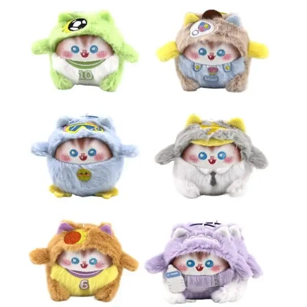 Multi-functional Cat Plush Toy Kids Interactive Scented Pendant Realistic Soft Plush Toy Cat for Children Girls Boys Adults