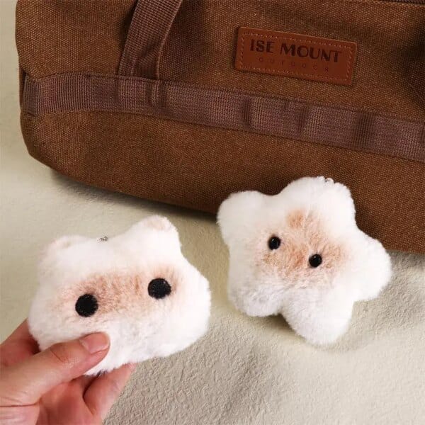 Capybara Animal Squeeze Capybara Plush Keychain Soft Plush Stuffed Siamese Cat Keyring Toys Creativity