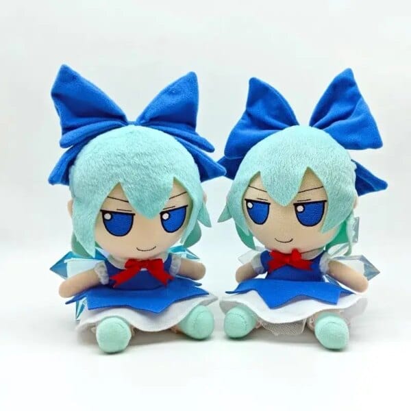 New 20cm TouHou Project Cirno Plush Toys Cute Soft Stuffed Anime Fumo Dolls For Kid Birthday Christmas Gift