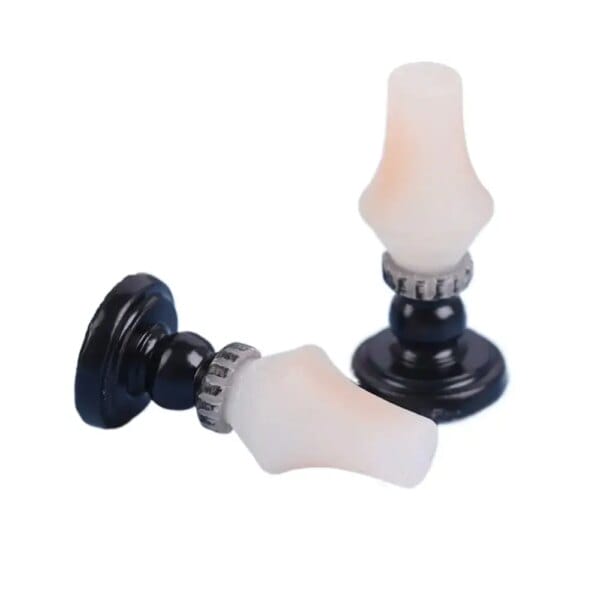 1Pcs 1:12 Scale Dollhouse Mini Candelabra Doll House Accessories Miniature Candlesticks Candlesticks Furniture Toy Plastic Mini