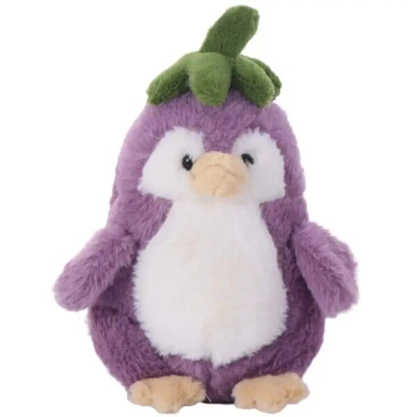 PP Cotton Penguin Doll Plush Toy Soft Fluffy Eggplant Penguin Stuffed Toy Ins Collection Stuffed Soft Penguin Doll Home Decor