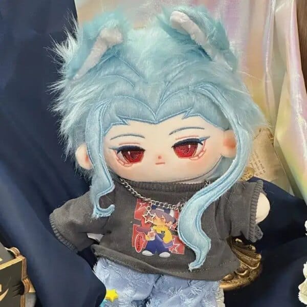Stuffed 20cm Game Genshin Impact Dottore Cosplay Plush With Skeleton Doll Toys for Fan Collection Plush Birthday Gift