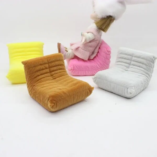 1Pc 1:12 Dollhouse Miniature Sofa Lazy Sofa Bean Bag Sofa Home Furniture Model Decor Toy Doll House Accessories