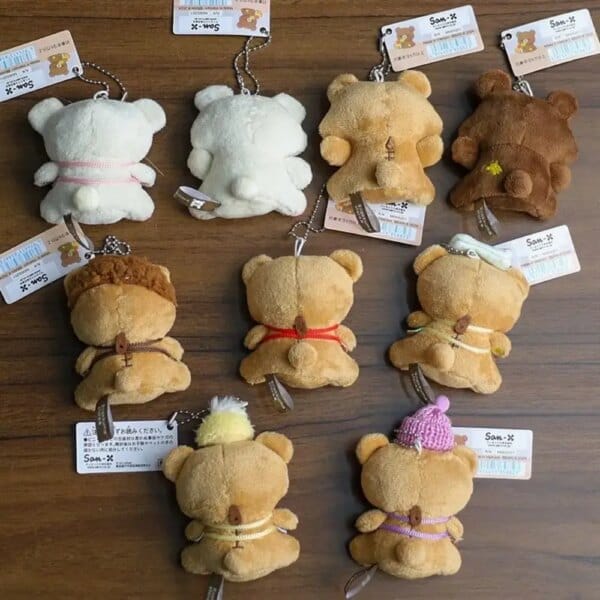 New 20th Anniversary Limited Series Rilakkuma Plush Toy Cute Cartoon Keychain Mini Gift Toy