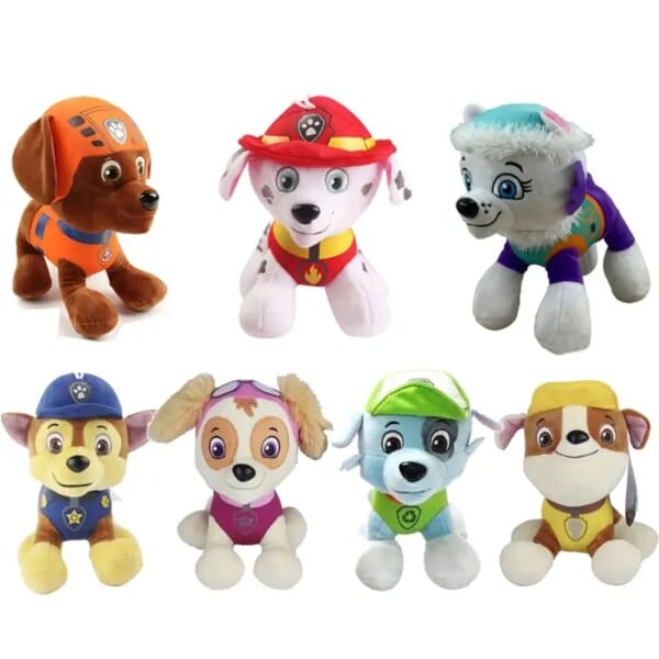 Paw Patrol Plush Toy Action Figure Ryder Marshal Zuma Everest Cartoon Model Plush Toy Children's Birthday Party Gif