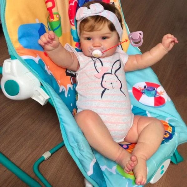 MRB 50CM Reborn Baby Doll Maddie Girl Hand-Detailed Painting with Visible Veins Lifelike 3D Skin Tone Merry Christmas Gift