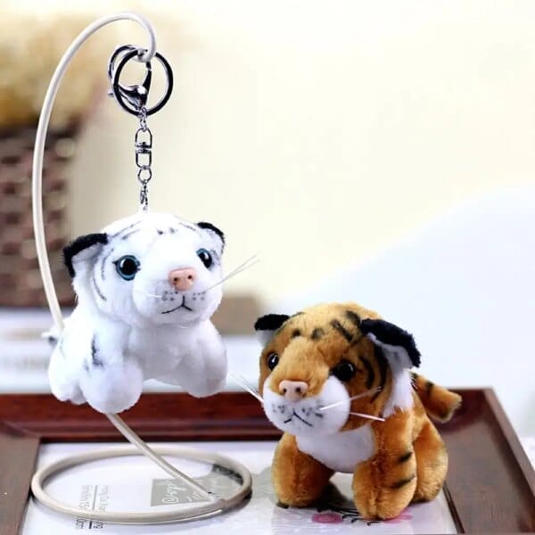 Year Bag Hanging Ornament Chinese Zodiac Tiger Cartoon Doll Plush Pendant Stuffed Toys Tiger Plush Keychain Car Plush Keyring