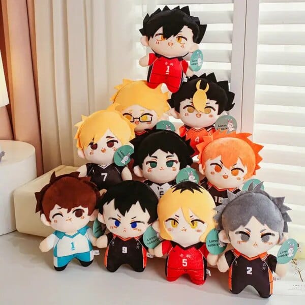 1Pc 26cm Anime Haikyuu Series Plush Toys Cartoon Hinata Shoyo Tobio Kageyama Kei Tsukishima Stuffed Dolls Fans Collection Gift