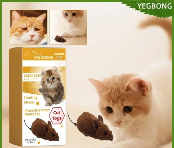 Cat Toys Simulated Mouse Relieve Boredom Sound Plush Toys Pet Interactive Mouse Toys Tease Cats and Dogs